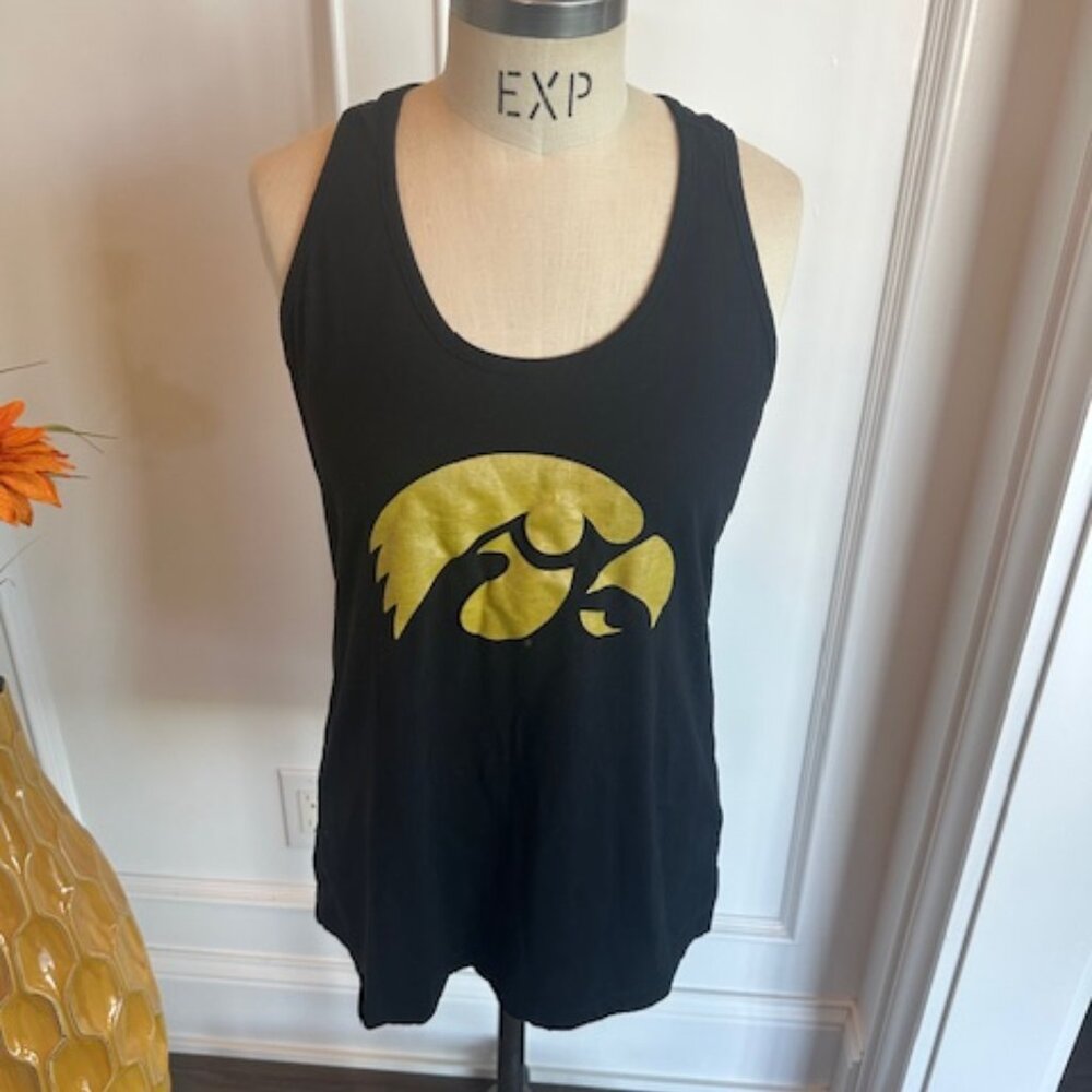 Iowa Hawkeyes Black Racerback Tank - Picture 2 of 9